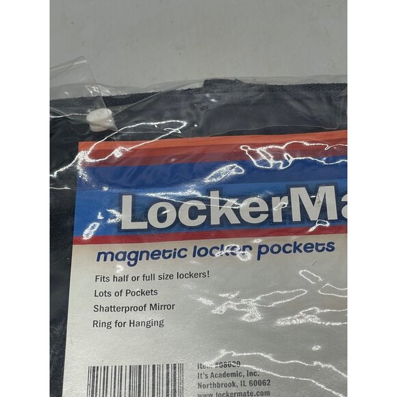LockerMate magnetic locker pockets lots of pockets shatterproof mirror ring READ - Picture 3 of 5